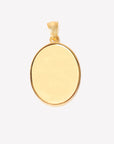 Oval Engraving Plate Pendant