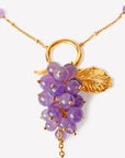 Bacchae Amethyst Grape Cluster Y-Necklace