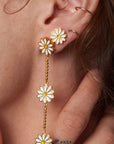 Daisy Enamel Stud Earrings