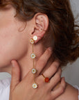 Daisy Chain Post Dangle Earrings
