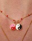 Dash and Dot Enamel Necklace Chains